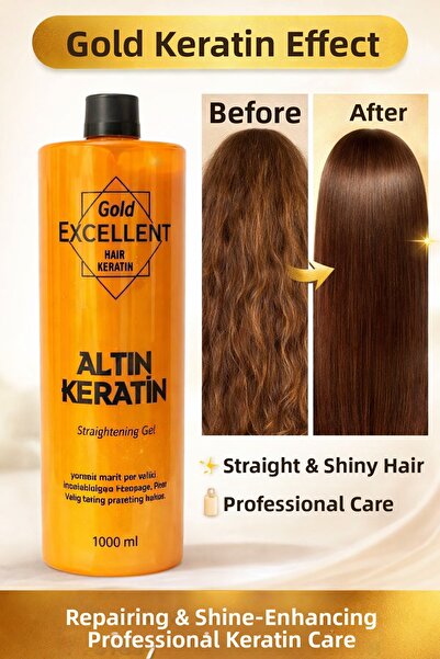 GROVİNG HAİR جل جولد إكسلنت جولد كيراتين لفرد الشعر 1000 مل - عناية بالكيراتي...