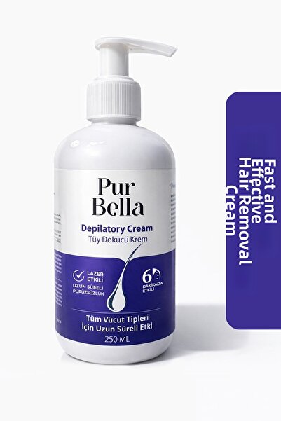 PUR BELLA كريم إزالة الشعر للجنسين بتركيبة خاصة صديقة للبشرة مع الصبار وفيتام...