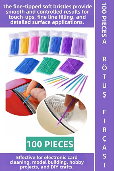 Wintoup Fine Tip Soft Bristle Paint Scratch Covering Cleaning Mini Disposable...