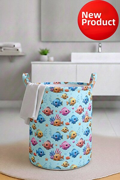 Paris Home Πτυσσόμενο καλάθι για βρώμικα ρούχα και παιδικά παιχνίδια με σχέδι...