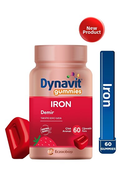 Dynavit علكة حديد قابلة للمضغ 60 قطعة - للاستخدام العائلي - حديد - طاقة