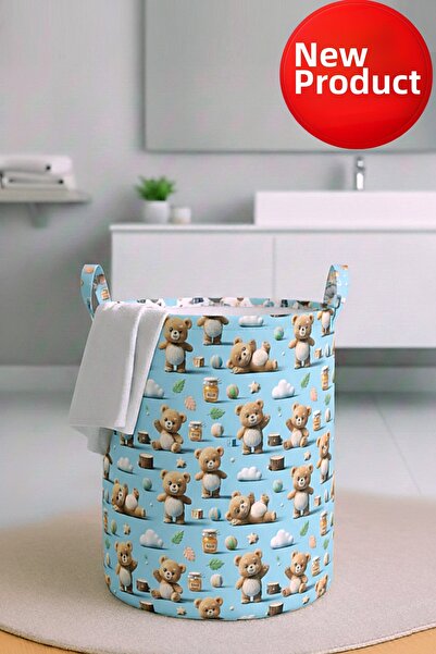 Paris Home Πτυσσόμενο καλάθι για βρώμικα ρούχα και παιδικά παιχνίδια με σχέδι...