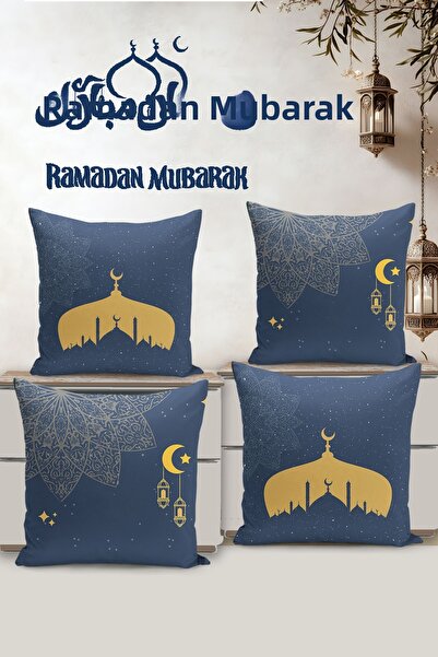 Filamente Set de 4 huse de pernă Ramadan cu model special imprimat digital pe...