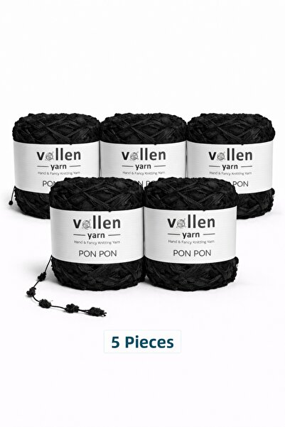 vollen yarn Vollenyarn 5Pcs Velvet Pompom Yarn 100 Gr 140 Mt |   Hand Knitted...