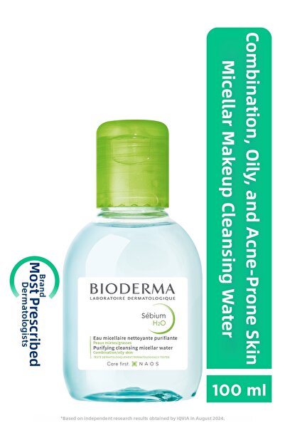 Bioderma Sebium H2O, Без парабени, Почистващ продукт, Мицеларна вода, За комб...