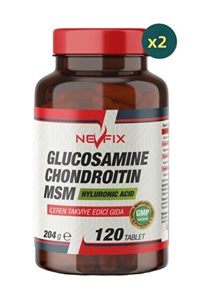 Nevfix Glucosamine Chondroitin Msm Hyaluronic Acid 120 Tablets 2 Pieces