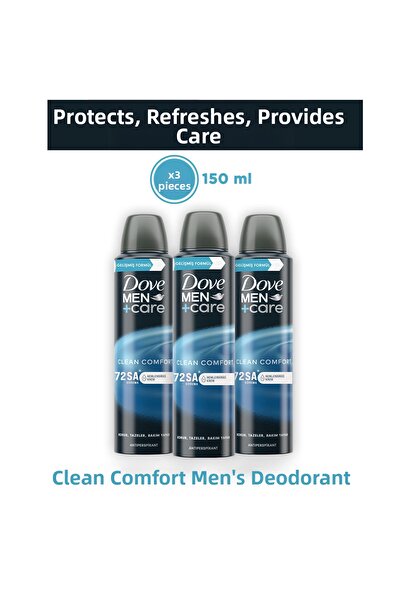 Dove Αποσμητικό Men Care Clean Comfort 72ωρη προστασία 150 μλ