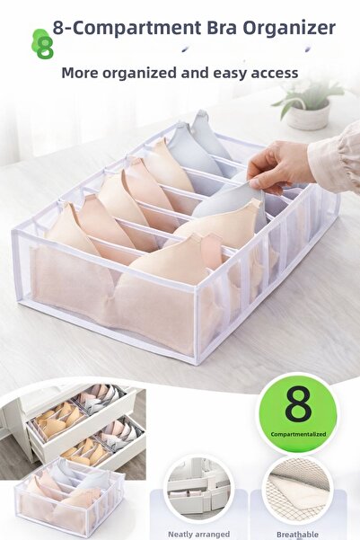 HERA CONCEPT Organizator transparent pentru sutiene 36 X 32 X 12 Cm.