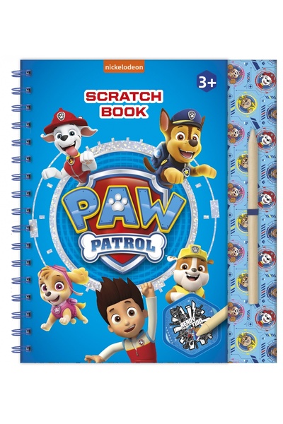 Totum Set creativ de razuit si colorat Paw Patrol, Patrula Catelusilor