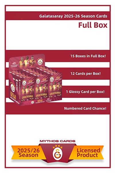 Galatasaray بطاقات موسم 2025-26 - صندوق كامل
