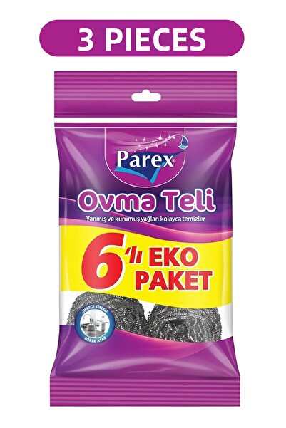 Parex 6-Piece Scouring Wire Triple Pack