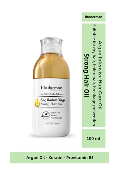 Fitoderman زيت العناية بالشعر بكثافة الأرغان - ينطبق على الشعر الجاف، إصلاح ا...