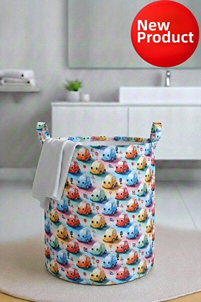 Paris Home Πτυσσόμενο καλάθι για βρώμικα ρούχα και παιδικά παιχνίδια με σχέδι...