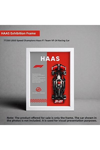 HOMEPACK Haas F1 Lego Exhibition Frame, Exhibition Chart, Speed Champions Vf-...