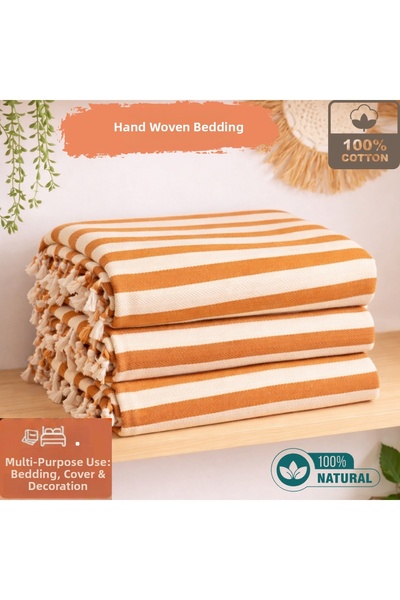 CESSTORE 100% Cotton Double Tasseled Pique, Bedspread 160X220 cm