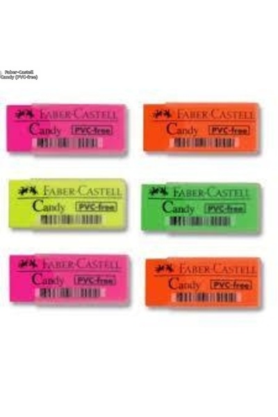 Faber Castell GUMĂ DE ȘTERGĂTOR CU ÎNVELIȘ DE PLASTIC CANDY Prețul este pentr...