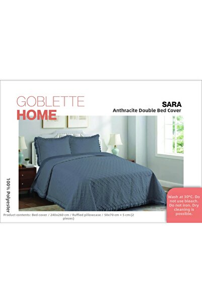 GOBLETTE HOME Lara Luxury 3-Piece Double Bedspread - 240X260 cm