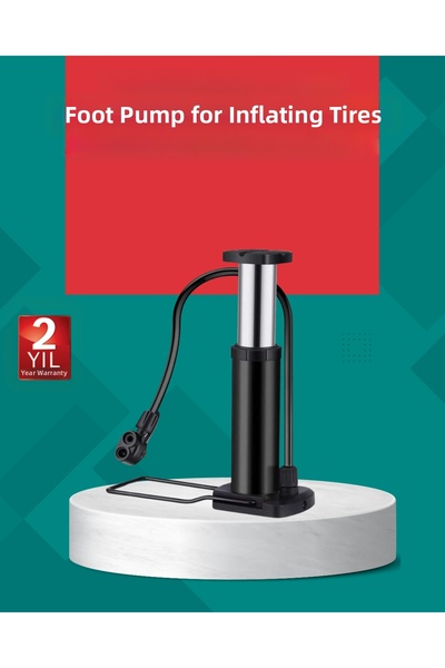 CT STONES Pompă manuală cu picior Pompă de umflat anvelope extra puternică