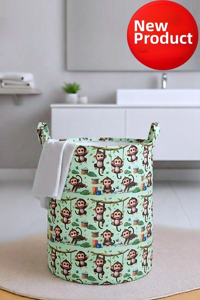 Paris Home Πτυσσόμενο καλάθι για βρώμικα ρούχα και παιδικά παιχνίδια με σχέδι...