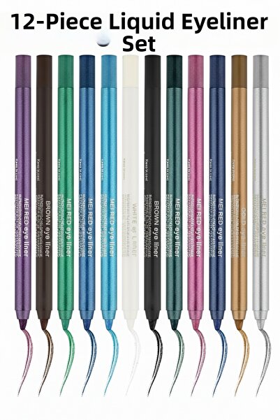 Masdala Egar Set of 12 Oily Eye Pencils, Intensely Pigmented, Soft Version, N...