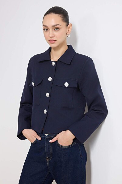 Trendyol Collection Navy Blue Jacket Twoss26Ce00020