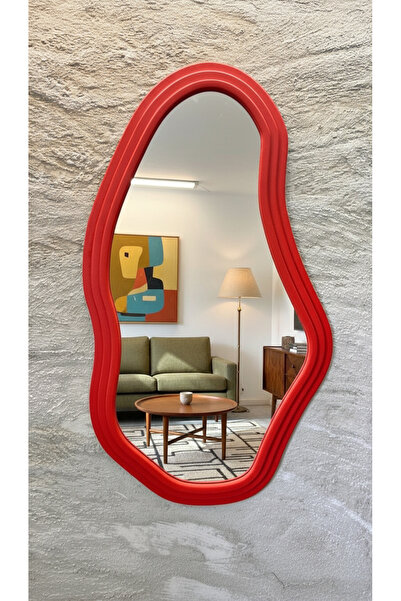 Aypars Atölye 50x88 cm WaveLine – Dalgalı Form Duvar Ayna (Dekoratif Çerçevel...