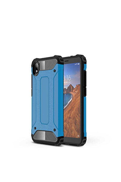 kilifone Redmi 9A uyumlu Kılıf Çİft Katman Koruyucu Crash Military Tank Kılıf...