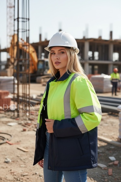 Dolunay İş Elbiseleri Waterproof High Visibility Work Coat