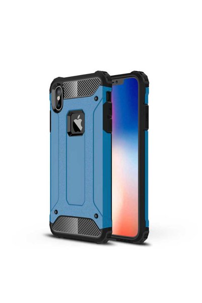 noktaks متوافق مع هاتف iPhone XS Max 6.5 - حافظة واقية مزدوجة الطبقات من نوع ...