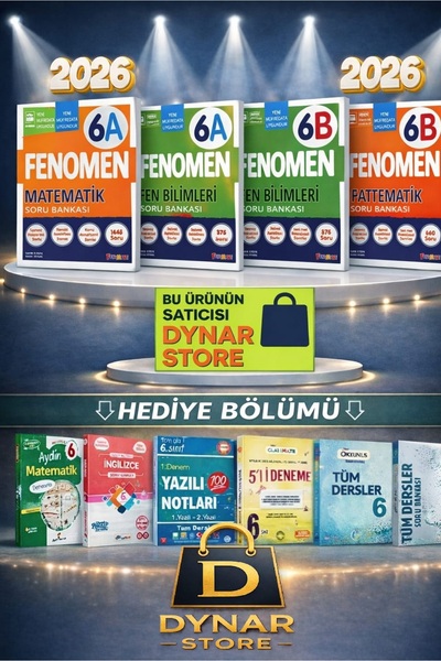 Fenomen Yayıncılık fenomen 6.sınıf matematik A ve B fen bilimleri A ve B soru...