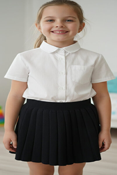 Meriç bebe Модна пола от плетиво с еластична талия за момиче