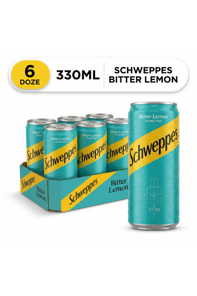Schweppes Schweppe's LĂMÂIE AMĂRĂ, 330 ML x 6 BUCĂȚI, CUTIE