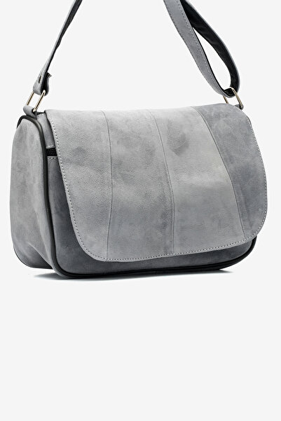 fubileather Genuine Suede Leather Flap Shoulder Bag