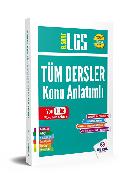 Kurul Yayıncılık 2026 8.sınıf Lgs Konu Anlatımlı Tüm Dersler Tek Kitap