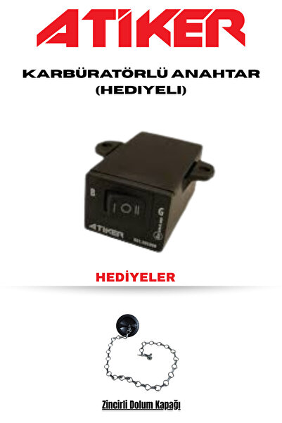 ATİKER KARBÜRATÖRLÜ ANAHTAR DÜĞME HEDİYELİ