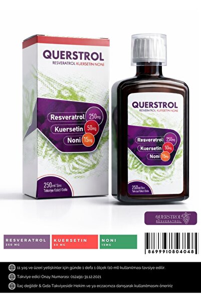 querstrol Resveratrol Kuersetin Içeren Sıvı 250 ml