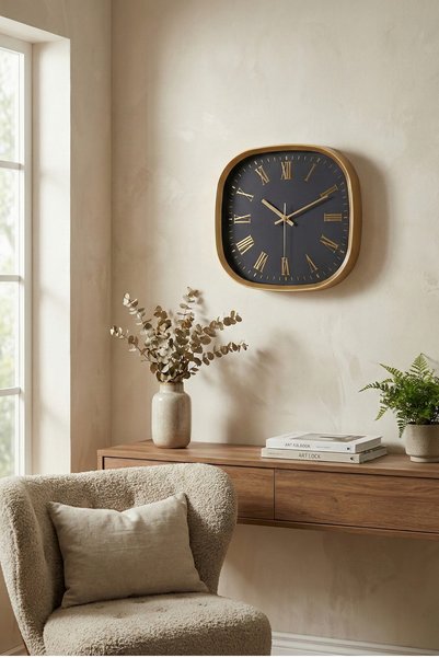 Frapan Home GLX 30 Cm Gerçek Cam Sessiz Mekanizma Duvar Saati