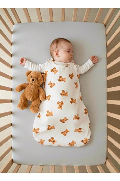 Lumos Trade Yenidoğan Bebek Oyuncak Ayıcık Detaylı Soft Kundak Uyku Tulumu 0-...