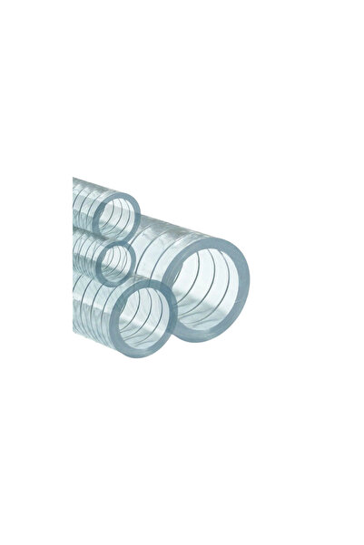 SEL Bosphorus 1" (25mm) Çelik Telli Şeffaf Spiral Hortum - 50 Metre (Top)