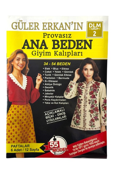 Dilem Yayınları Güler Erkan Pravasız Ana Beden Giyim Kalıpları No:2