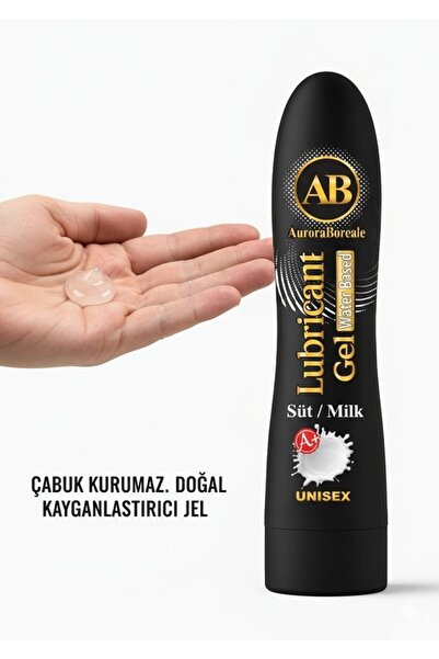 AuroraBoreale Premium Süt Aromalı A Plus Kayganlaştırıcı Jel Büyük Boy Su Bazlı Lubricant Gel
