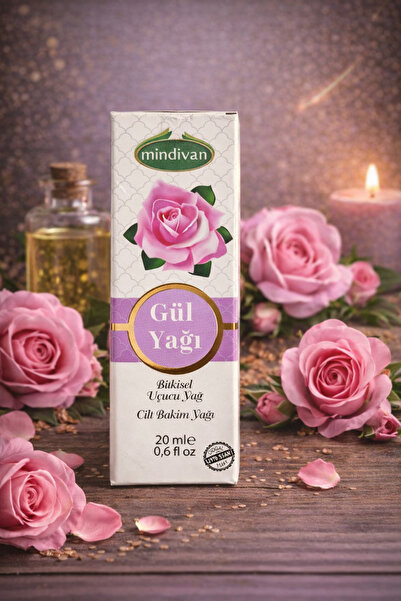 Mindivan Soğuk Sıkım Gül Yağı 20ml