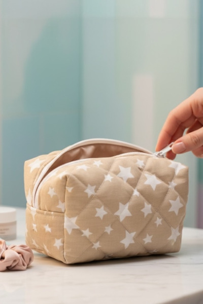 Bestway ve Diğeri Star Pattern Cosmetic Travel Makeup Bag