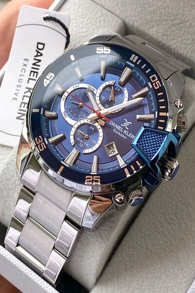 Daniel Klein Paslanmaz Çelik Kordon Erkek Kol Saati 5 Atm Su Geçirmez +Bileklik