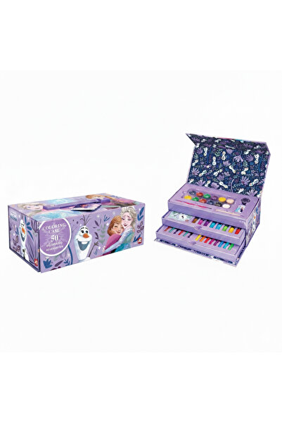 LunaDefano Disney Frozen 2 Karlar Ülkesi 50 Parça Çantalı Boyama Seti - 3 Kat...