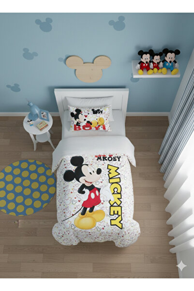 Disney Mickey Mouse Bed linen, Mickey Mouse Mad, for 1 person, 100% cotton, M...