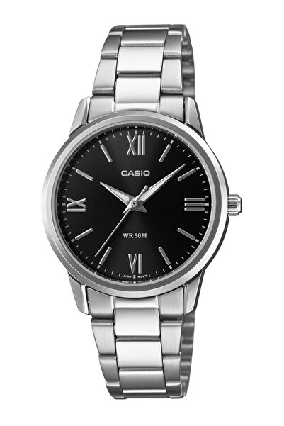 Casio Silver Color Women's Wristwatch with Black Cord