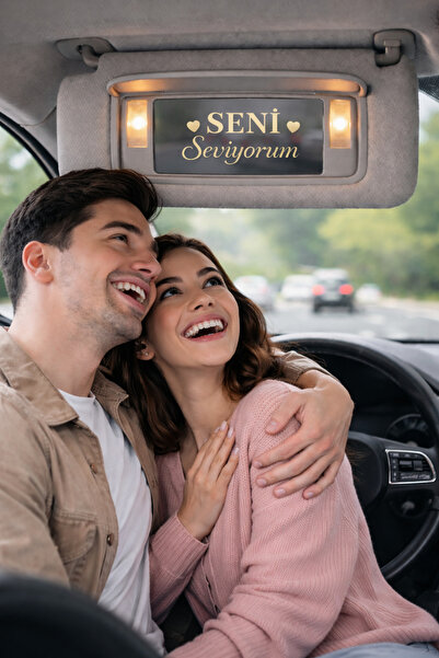 MA Seni Seviyorum Araba Güneşlik Aynası Sevgililer Günü Özel Hediye Sticker