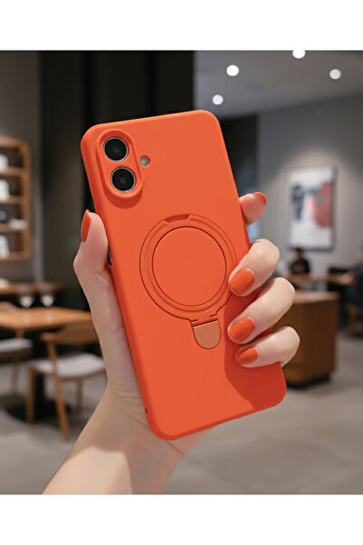 TechTrove غطاء مخملي بتصميم ناعم متوافق مع حامل حلقة Magsafe لهاتف سامسونج جا...