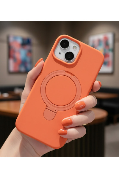 TechTrove غطاء مخملي بتصميم ناعم متوافق مع حامل حلقة Magsafe لهاتف Apple iPho...